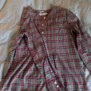 Vineyard Vines Red and Green Plaid Shirt